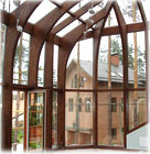 производство зимних садов, стеклянные фасады, деревоалюминиевые конструкции